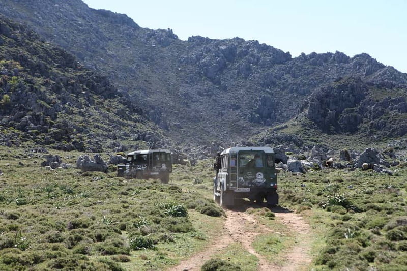 Georgioupolis Half Land Rover Safari - Dairy Factory Tasting and the River Lunch with Cretan Wine