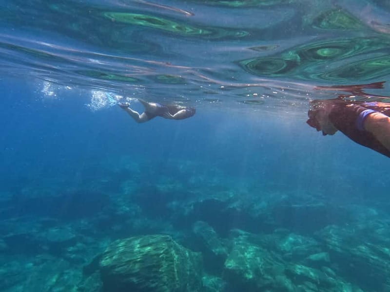Heraklion: Boat Safari with guided snorkeling/diving tour. - The boat ride in between: coast views, rock shapes, and photo time