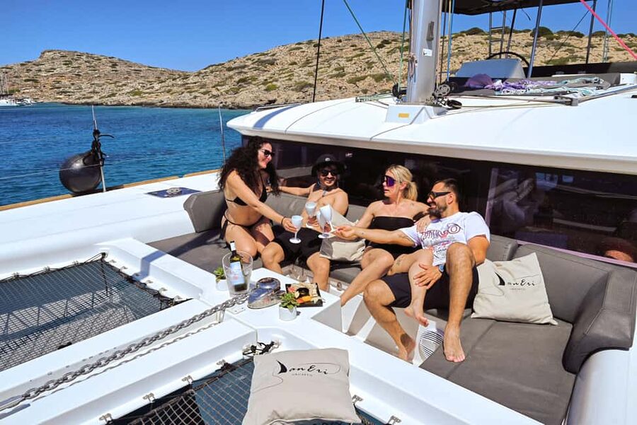 Heraklion:Dia Island Catamaran Cruise with Lunch, Water Toys - Key highlights to know before you go