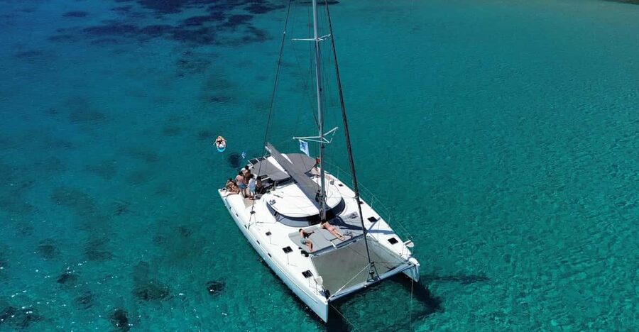Heraklion: Dia Island Luxury Catamaran Cruise with Meal - Price and value at $127 per person