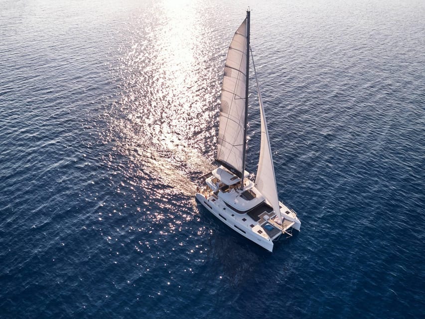 Heraklion: Dia Island Luxury Catamaran Cruise with Meal - Sunset vs morning: choosing the mood of your sea day