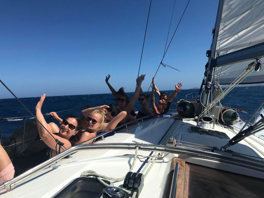 Heraklion: Dia Island Sailing Cruise with Snorkeling - Food on board: full-day seafood pasta plus raki, half-day sandwiches and lighter pasta