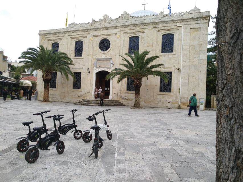 Heraklion: Ecobike Sightseeing Tour with Greek Meze - Georgiadis Park break: where the ride resets