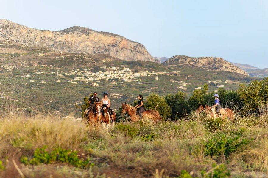Heraklion: Finikia Horse Riding Tour with Lunch or Dinner - Lunch or dinner in the garden: real Cretan plates, real wine