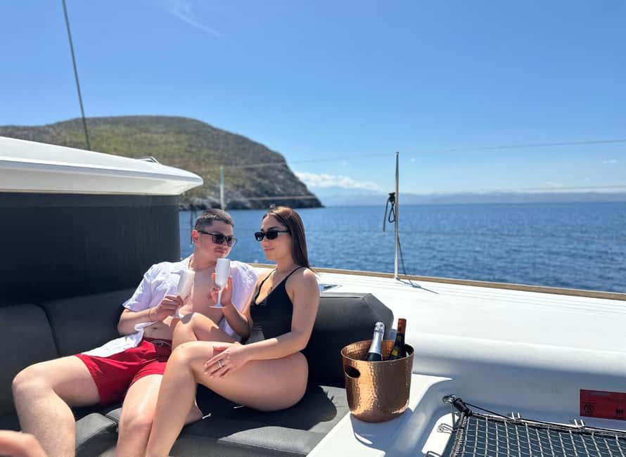 Heraklion Luxury Sailing Catamaran Dia Island | Gourmet Menu - The afternoon flow: activities, resting, and a second chance to swim