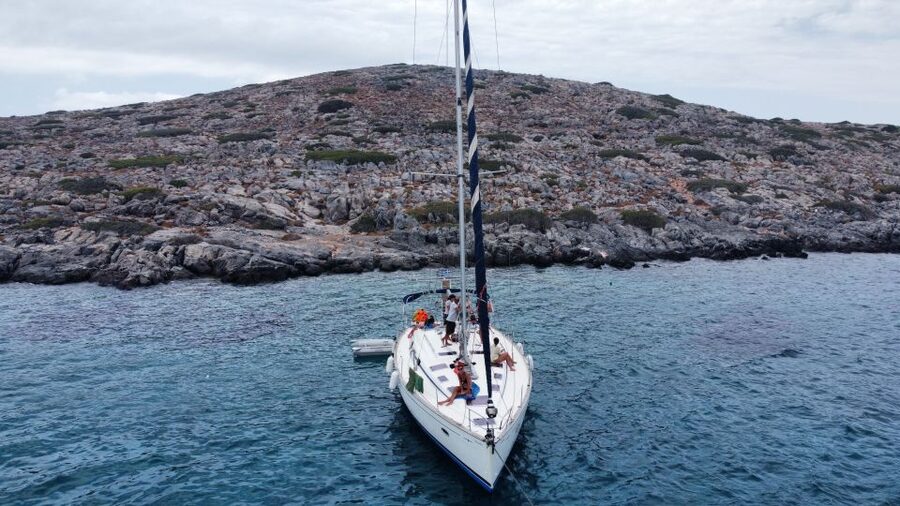 Heraklion: Nature Reserve Dia Island Full-Day Cruise & Lunch - Dia Island stop 3: Agios Georgios, Minoan port history, and open-water views