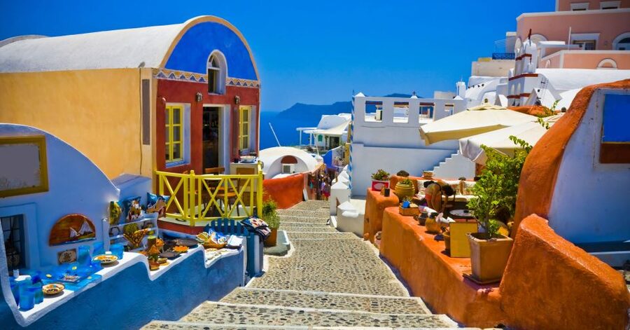 Heraklion or Ag Nikolaos: Oia & Fira Full-Day Santorini Trip - From Puerto Heraklion to Santorini: the catamaran portion