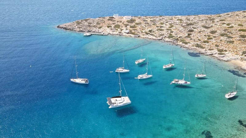 Heraklion: Sailing Trip to Dia Island with Lunch & Swimming - SUP, fishing, and the small “choose your adventure” moments