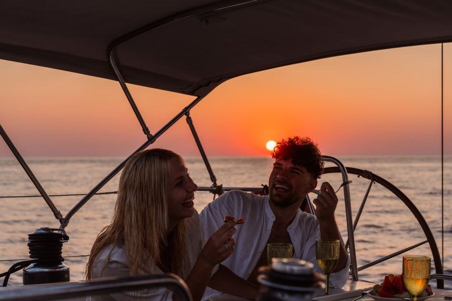 Heraklion: Sunset Sailing Cruise Dia Island with Snorkeling - Paddleboarding: a different way to “see” the cove