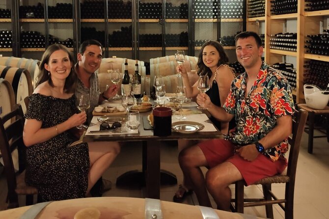 Heraklion SUV Private Guided Wine Tour with Lunch - Stop 1 at Domaine Paterianakis: underground cellar tour plus a 5-wine starter