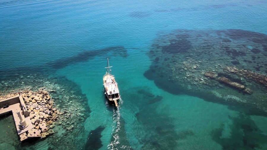 Hersonisos: Boat Cruise with Swim Stops and Lunch - Snorkeling Gear: Masks Included, No Snorkel Pipe