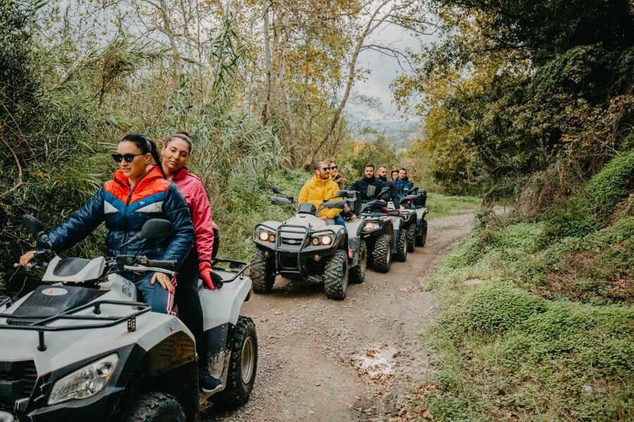 Hersonissos: ATV Quad Bike Safari in the Mountains of Crete - Village stops and grazing animals: Karouzanos to Askous