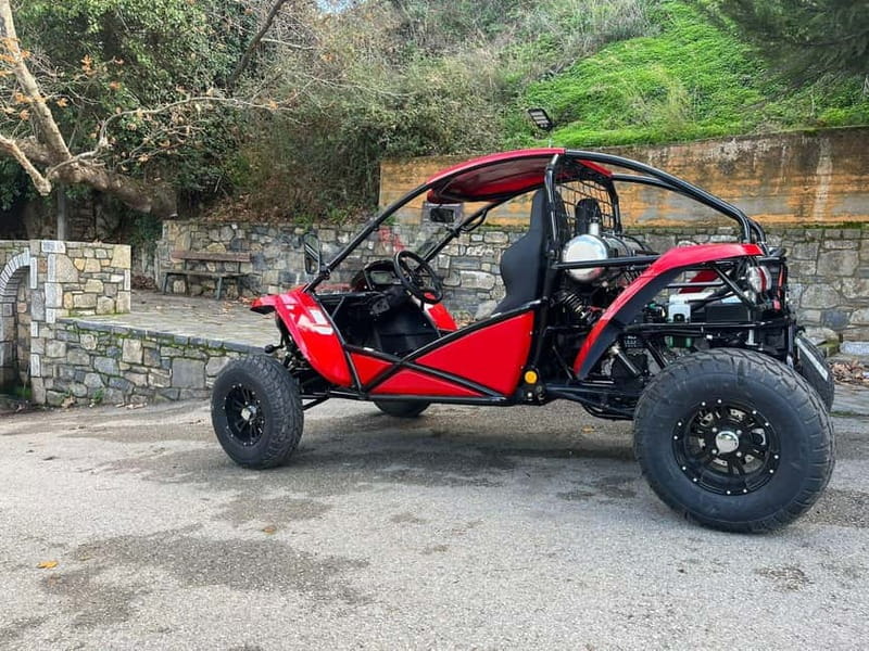 Hersonissos: Buggy Adventure Tour - Natural Springs, a Byzantine Church, and a 13th-Century Venetian Watermill