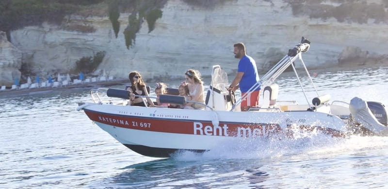 Hersonissos: Private Motorboat Rental - No License Required - Safety and confidence: what beginners usually need