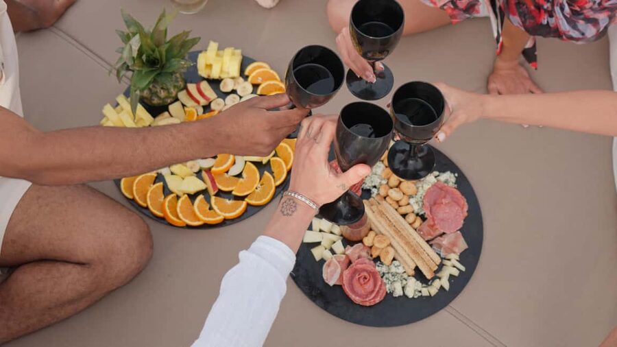 Kissamos: Balos Lagoon Sunset Cruise with Swimming & Snacks - Food, Drinks, and Music: What Makes the Floating Snack System Feel Worth It