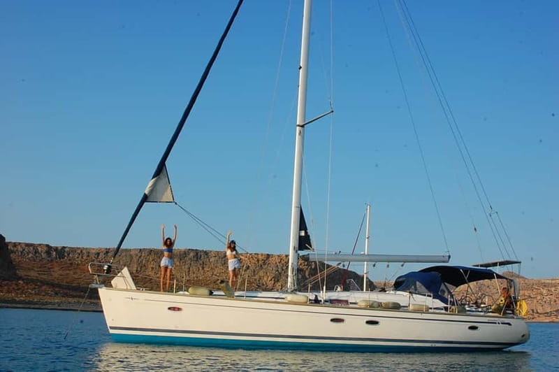 Kissamos: Explore Balos and Gramvoussa, supporting a cause - Sailing to Balos Lagoon: the swim stop everyone remembers