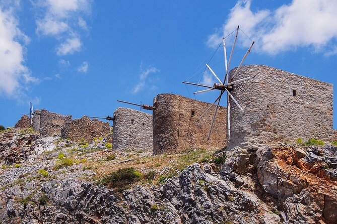 Knossos & lasithi plateau villages,Zeus's cave,&olive oil Mill - Mochos Village Square and Church Time