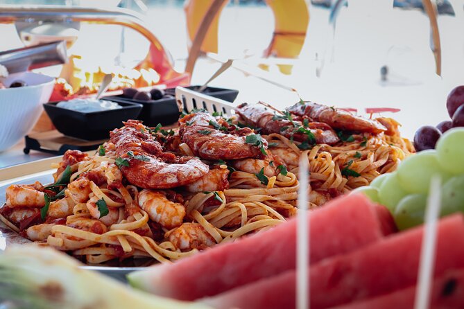 Kolimvari Shared Sailing Cruise to Agioi Theodoroi Island - The onboard meal and drinks: what you actually get
