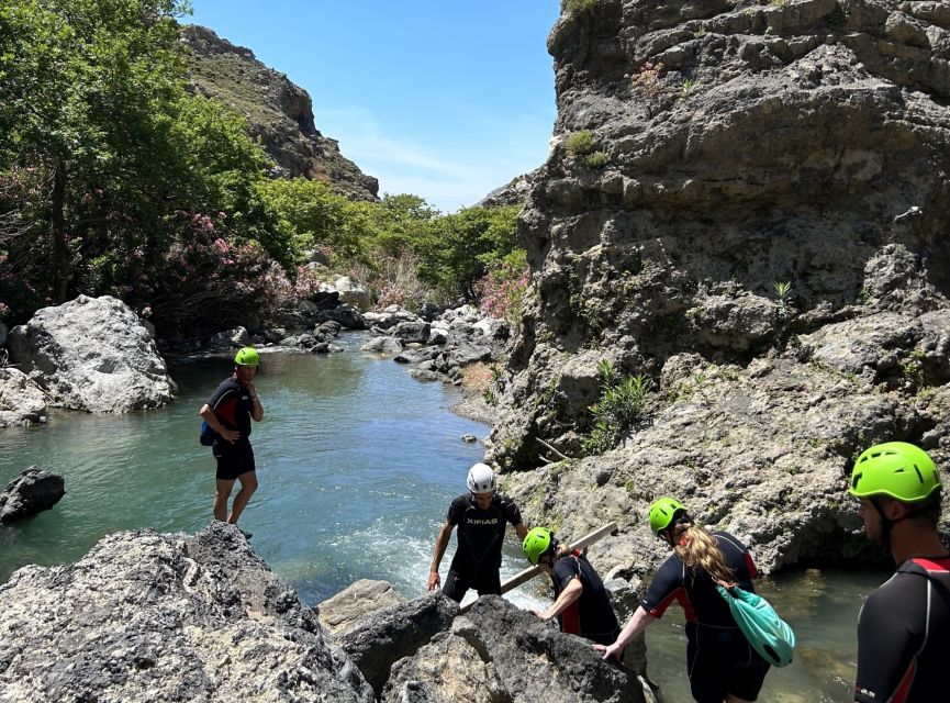 Kourtaliotiko Gorge River Trek with Lunch! Pick-up Avaliable - How long you’re really in the water (and what “moderate” means here)