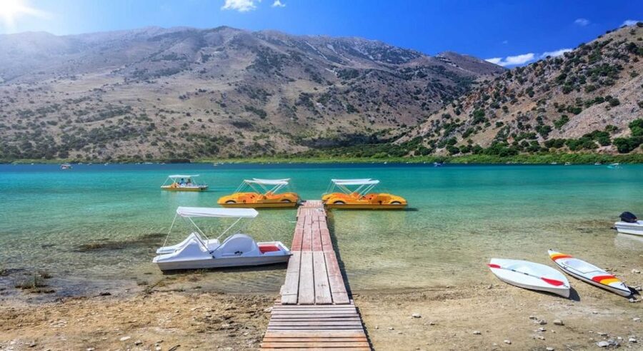 Lake Kournas: Pedal Boat Rental With Transfer - Four Hours of Freedom: Walking, Swimming, and Lake-View Taverna Time