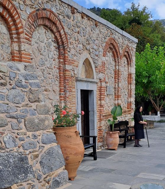 Lasithi Plateau & Zeus Cave: Myths and Villages Tour - Panagias Monastery: stone church details and local faith