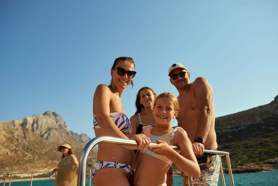 Luxury Catamaran to Balos: Sunset, Snacks, Drinks & Transfer - The cruise crossing: big-boat comfort plus an entertainer onboard