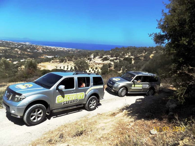Luxury Jeep Safari to South Coast, Palm Beach and Canyons - From Rethymno pickup to canyon roads: how the day actually feels
