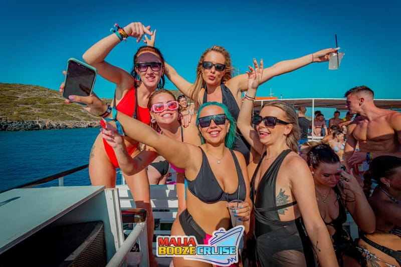 Malia: Booze Cruise Boat Party with Live Dj - Transportation and Where You Need to Be Before 14:45