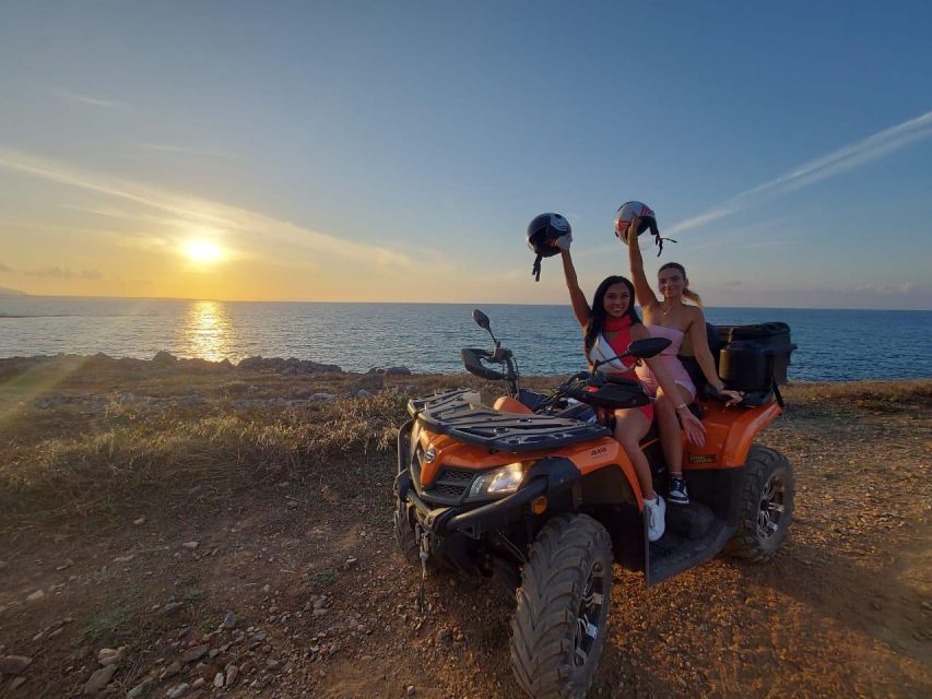 Malia: Off-Road Quad Safari Evening Tour / optional transfer - Milatos Cave: The Cool Pause After Hours of Engine Noise