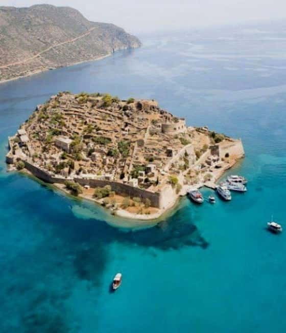 Minicruise: Spinalonga Island, Pirate Caves & Hidden Beaches - Spinalonga Island from Elounda: the view that earns the ticket