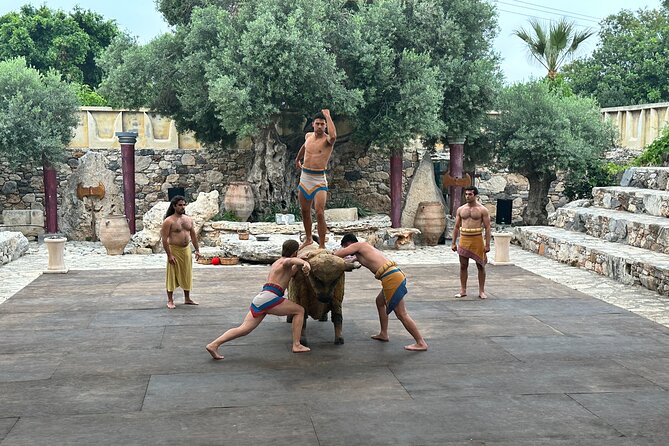 Minoan Day Experience - The Pre-Show Tasting: Bread, Olives, Paspermia, and Drinks