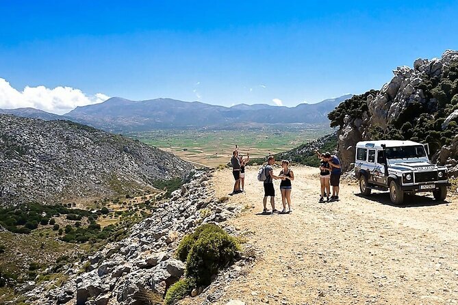 Mountains of Crete 4x4 Tour with Taverna Lunch - Lassithi Plateau viewpoint: Minoan path clues and the eastern coastline