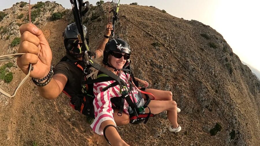 Paragliding in Chania - The ride in the air: what the 20 minutes feels like