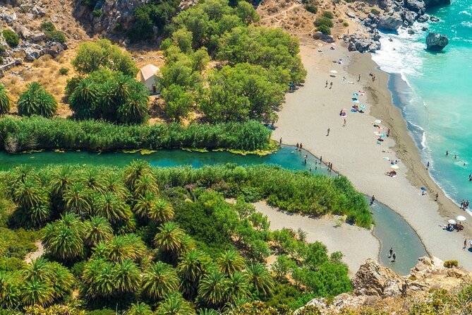 Preveli Beach and Damnoni Kourtaliotikowaterfalls from Rethymno - Plakias: A Proper Seaside Village Break (2 Hours)