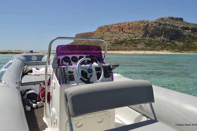 Private Boat Trip Chania - Balos/Gramvousa - Afrata Beach: 30 minutes of boat jumps, caves, and snorkeling time