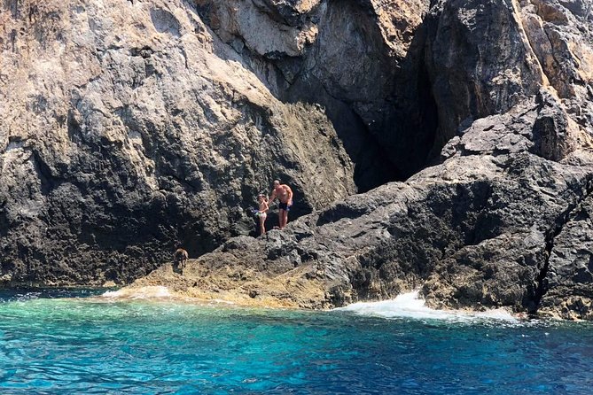 Private Boat Trip Chania Seitan (price per group-up to 9 people) - Katholiko Monastery: Short Stop, Big Views, Quick Swim
