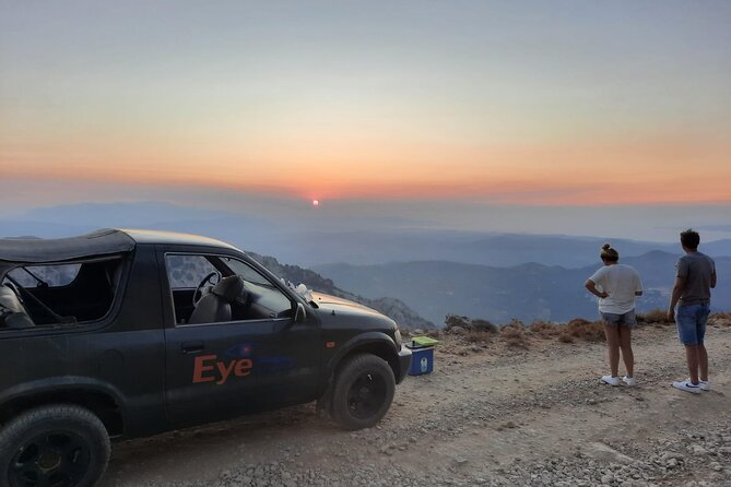 PRIVATE Jeep Safari 4x4 SUNSET (with Dinner) in Mountains CRETE - Stop 1: Sfendili and the Aposelemis Dam Sunken Village