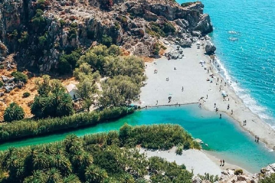Private Jeep Tour: Kourtaliotiko Gorge, Preveli & Spili Village - Kourtaliotiko Gorge: the walk to the falls and the cold-water reward