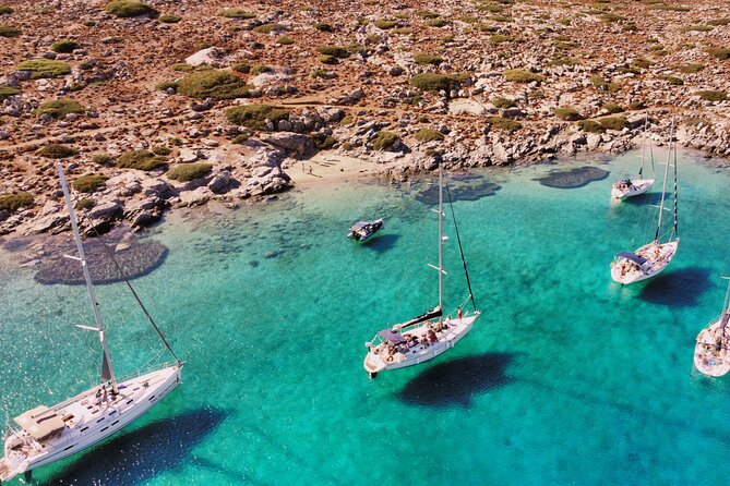 Private luxury Escape Sailing, Snorkel and Lunch Cruise - Zeus’s Island and Agios Georgios Bay: the swim stop that’s built for comfort