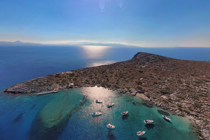 Private Luxury Sailing Trips to Dia Island - St. George’s Bay at Dia Island: snorkeling, swimming, and fishing in practice