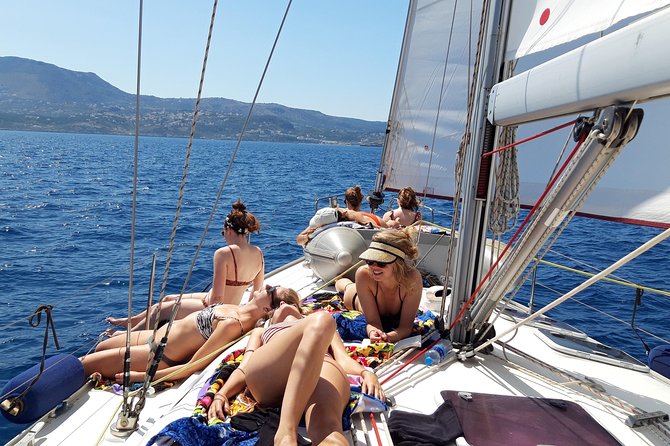 Private Sail in Chania - Stop 1: Kalami Parking and Ag’iannis Chapel for a Wind-Dependent Swim