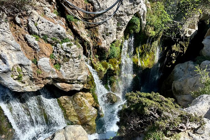 Private South Crete Full-Day Tour-Spili, Kourtaliotiko & Preveli - Kourtaliotiko Gorge: cliffs up top, waterfalls for the willing