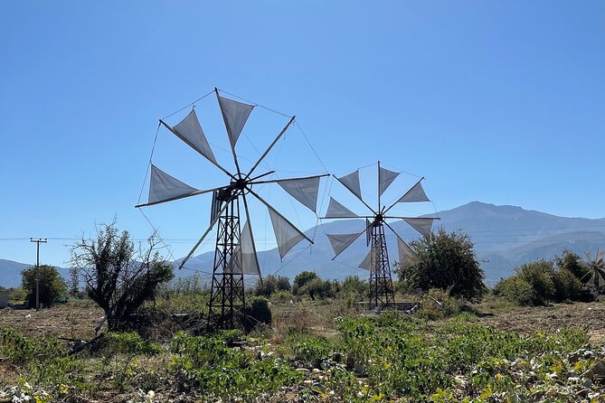 PRIVATE-Zeus Cave-Knossos-Olive oil Factory-Traditional Villages. - Lasithi Plateau Windmills and the Monastery Pause Option