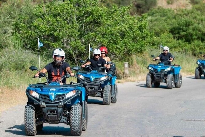 Quad ATV Safari from Georgioupolis Area - ATV setup and riding comfort: solo driver or share the quad