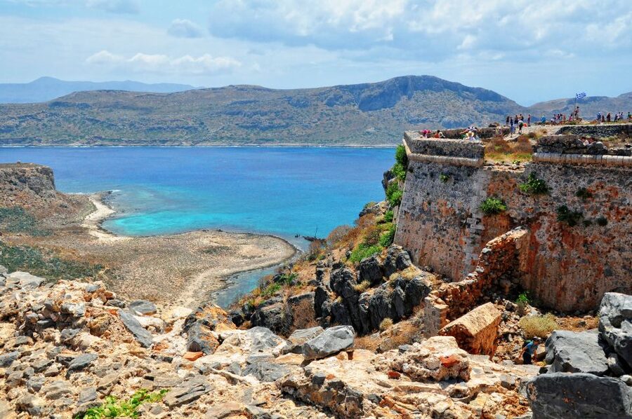 Rethymno: Balos &Gramvousa Day Trip With/Without Boat Ticket - Gramvousa Island: Fortress Views and the Agioi Apostoloi Swim Area