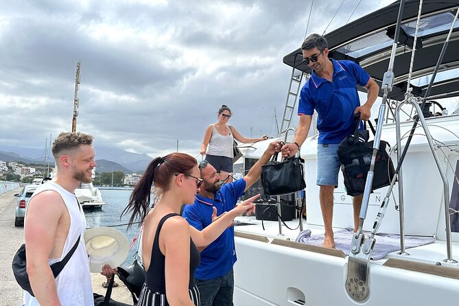 Rethymno Catamaran Cruise: Healthy Lunch & Open Bar - Entering the Day: Rethymno Port to a Luxury Catamaran Rhythm