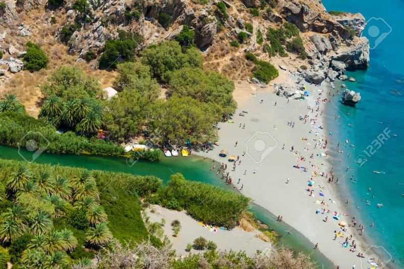 Rethymno/Chania: Preveli Beach and Kourtaliotiko Gorge Tour - Kourtaliotiko Gorge: cliffs, steps, and pools worth the effort