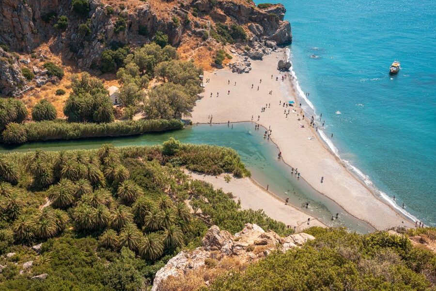 Rethymno: Preveli Beach Damnoni Beach Kourtaliotiko Day Trip - The boat to Preveli: the ride is part of the experience