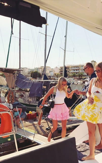 Rethymno: Sunset Catamaran Cruise - Sushi & Open Bar - Return to Rethymno: Drop-Off Around the Area