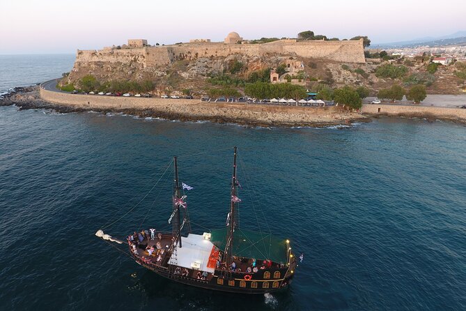 Rethymnon Golden Hour Cruise with a Pirate Boat - Feeling like a pirate onboard: steering moments and family-friendly fun